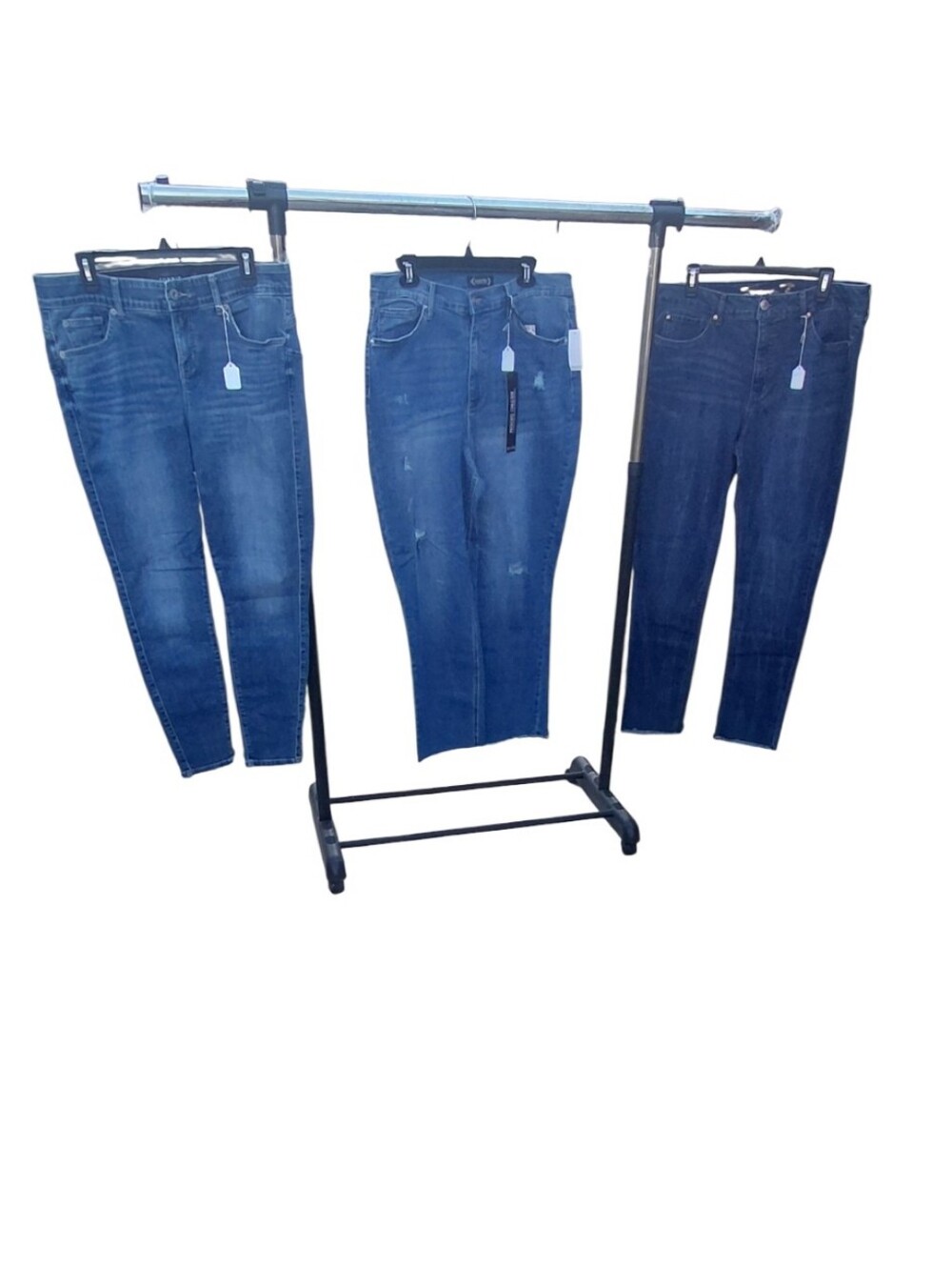 8158...Mixed Bundle Of 3 Denim Jeans Size 16, Details Shown Below.
